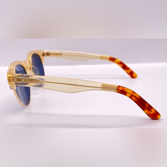 Vintage One for One 10008563 Gold Translucent Oval Sunglasses Frames Only - Picture 5 of 8